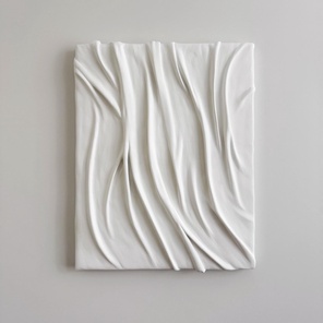 Объемная белая картина "Нежность" 40х50 см
