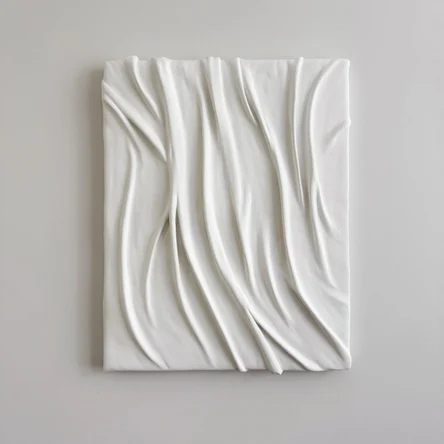 Объемная белая картина "Нежность" 40х50 см